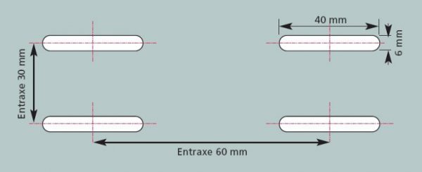 Perçage panneau acoustique, trous oblongs | Artphony Fabricant français